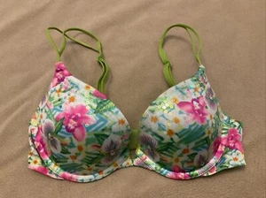 Victoria’s Secret bra 32C very sexy pushup sequin bling floral - Foto 1 di 3