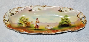 Beautiful Vintage, Royal Bayreuth Elongated Serving Dish, 12.5" Long - Picture 1 of 5