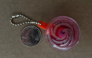 Yomega mini Yo-Yo Keychain Hyper Raider Pink/Red Clear 1998 Bandai Hyper yo-yo - Picture 1 of 2
