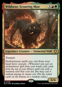 MTG - WILDSEAR, SCOURING MAW (Foil) - Bloomburrow Commander (M) - Picture 1 of 1
