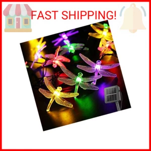 Dragonfly Solar String Lights Outdoor 25.6FT 30 LED Waterproof Solar Powered Fai - Picture 1 of 2