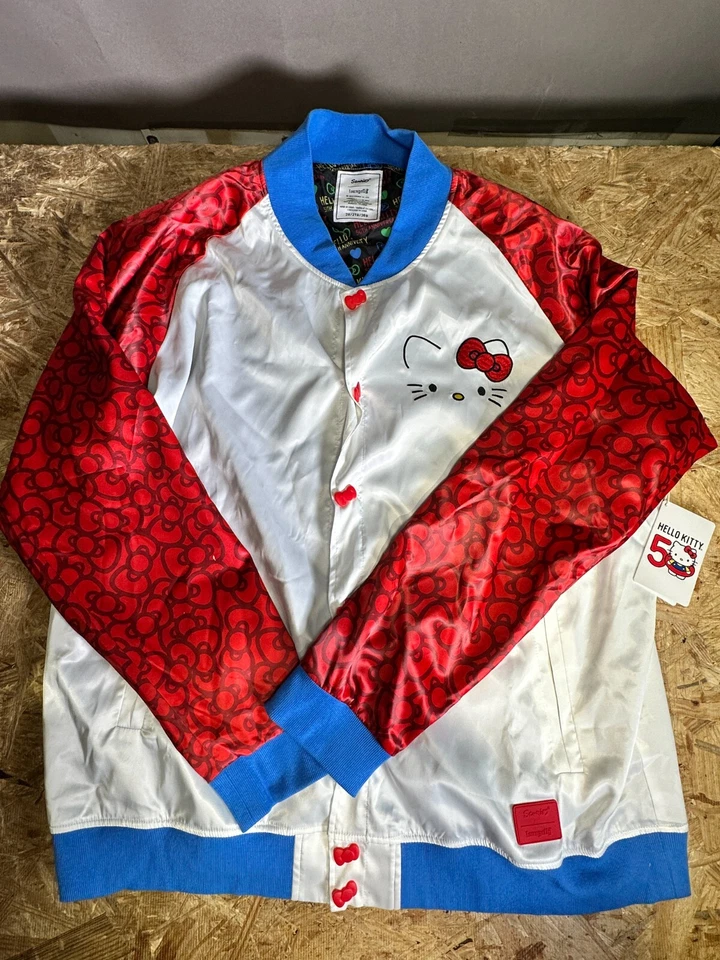 2XL Loungefly x Sanrio Hello Kitty 50th Anniversary Unisex Souvenir Jacket