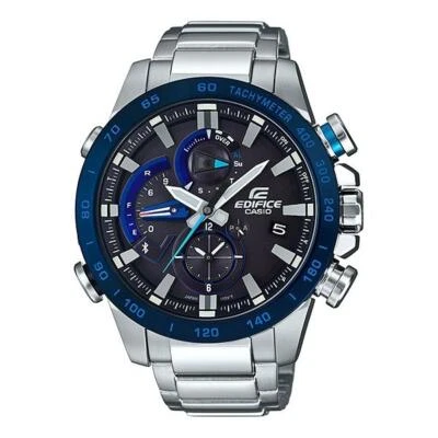 Мужские часы Casio EDIFICE EQB-800DB-1AJF Bluetooth спортивные солнечные нержавеющая сталь новая коробка - Изображение 1 из 2