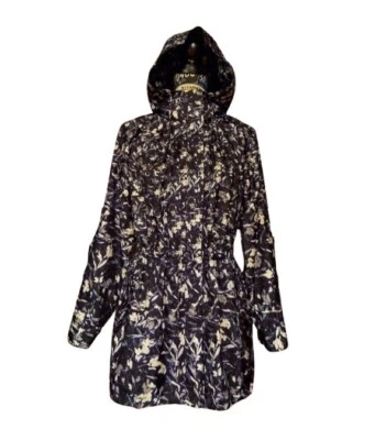 Белый дом черный рынок абстрактный цветочный парка куртка в офицер синий W Ecru XS - Изображение 1 из 4