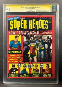 On the Scene präsentiert Superhelden #1 CGC 9.2 SS Batman ADAM WEST BURT WARD - Bild 1 von 1