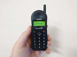 Vintage Philips Savvy TCD128 (Entsperrt) Handy Sammlerstück Selten Ziegel Alt - Bild 1 von 16