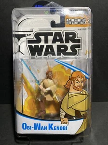 Star Wars Clone Wars 2003 Genndy Tartakovskyn OBI-WAN KENOBI With Star Case !!! - Picture 1 of 2
