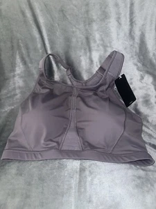 SYROKAN Women's Sports Bra High Neck High Impact Racerback Wirefree Padded 42DD - Picture 1 of 3