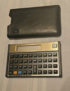 Vintage HP 12C Financial Calculator w Original Cover Made in USA Mint free ship - Picture 1 of 7