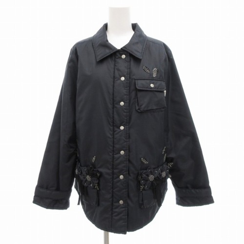 Giacca Coach Potecino POTECHINO motivo floreale battuta 3 blu navy TZ usata 496f331