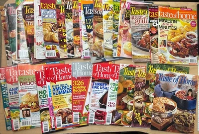 Lot 35+ Taste of Home Cooking Magazines Mixed Lot 1997-2014 Recipes Food Good PB - Image 1 of 4