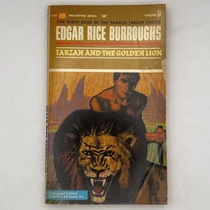 Tarzan and the Golden Lion Burroughs F753 Tarzan #9 Ballantine 1963 PB 1st Print - Bild 1 von 10