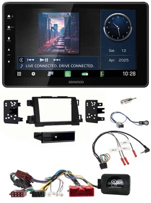 Kenwood Lenkrad Bluetooth USB DAB Autoradio für Mazda 6 2013-2015 aktiv schwarz - Bild 1 von 4