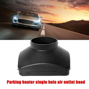 Environmentally Friendly Black Cover for Trucks Heater 75mm Diameter Outlet - Picture 1 of 12