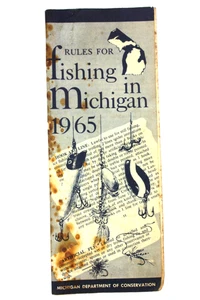 1965 MICHIGAN FISHING RULES DIGEST - MICHIGAN DEPARTMENT OF CONVERSATON - Bild 1 von 1