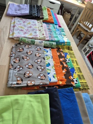 5, 8 kg Stoffpaket Stoffreste Konvolut Baumwollstoff Cordstoff  Nähen Sticken - Bild 1 von 4