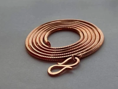 Collana 100% Rame Serpente Catena Ossidata Unisex Uomo Donna Gioielli... - Immagine 1 di 3