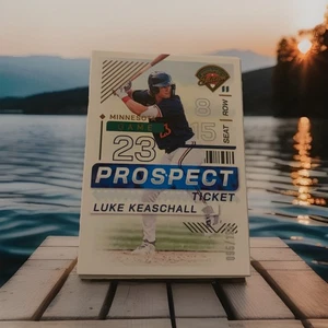 2024 Panini Prospect Edition - Luke Keaschall - #197 Blue Ticket Parallel/199 - Imagen 1 de 7