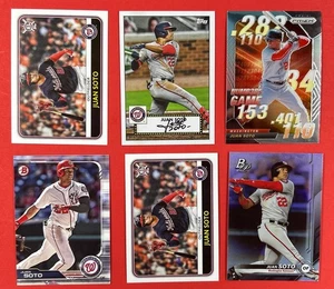 Juan Soto 6-Card Lot – Nationals, Padres, Mets – MLB Superstar – Topps & Panini - Picture 1 of 2