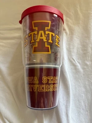 Iowa State University Cyclones Tervis 24 Oz copo isolado com tampa vermelha faculdade - Imagem 1 de 4