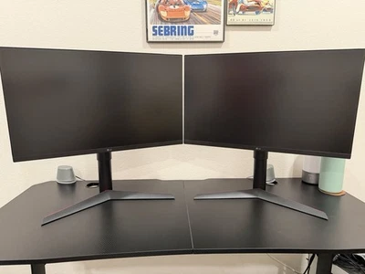 2 LG UltraGear 27-inch Gaming Monitors -  27GL83A-B - Image 1 of 4