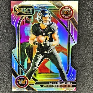 2024 Panini Select - Club Level Die Cut Luke McCaffrey #279 Silver Prizm (RC) - Picture 1 of 2