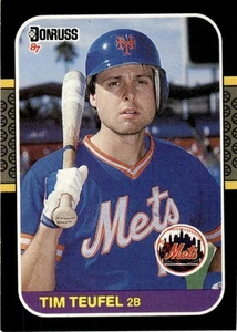 1987 Donruss Tim Teufel New York Mets #581 - Picture 1 of 2