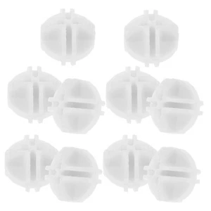 Organizador de armario divisor estante jardín hebilla blanca bola 10 piezas - Imagen 1 de 12