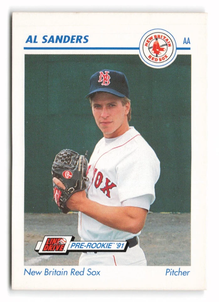 1991 Line Drive AA #471 Al Sanders New Britain Red Sox - Image 1 of 2