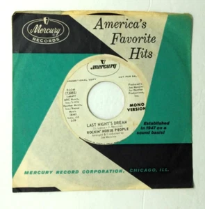 Rockin' Horse People – Last Night's Dream - PROMO - Mono / Stereo - 45 RPM (VG) - Picture 1 of 3