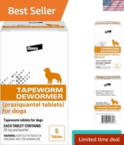 Bayer Tapeworm Dewormer – 5 Tablets for Safe and Effective Removal of Tapeworms - Picture 1 of 12