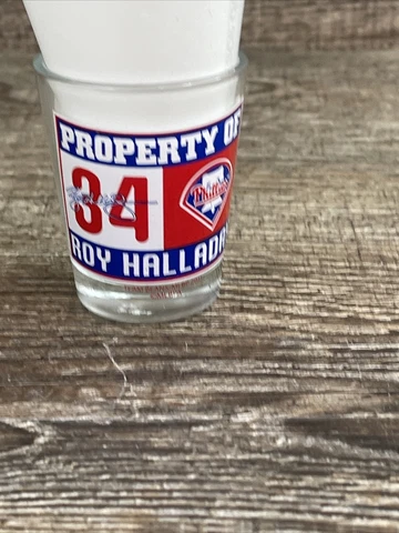 MLB Philadelphia Phillies Property of Roy Halladay Collectible Shot Glass Cover