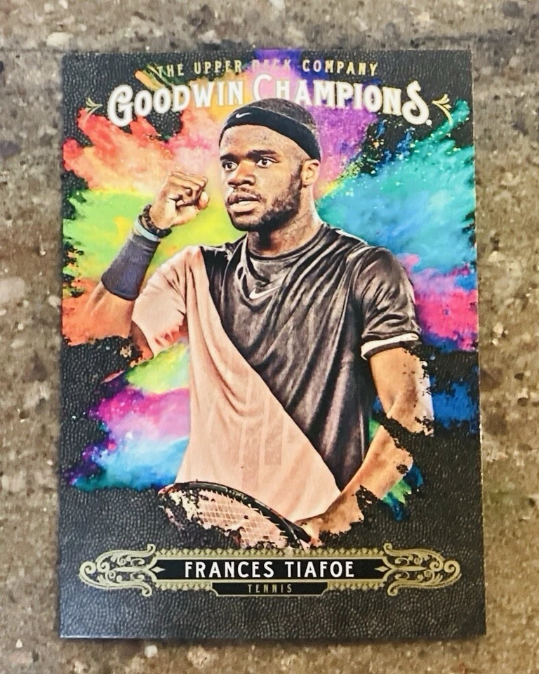 Tarjeta de radiocontrol 2018 UD Goodwin Champions Frances Tiafoe Splash of Color mejor novato Foto 1 de 1