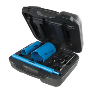 Diamond Core Drill Kit 3-Core 7pce 28, 52 & 107mm - Silverline - 244578 - Picture 1 of 7