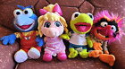 4pk Disney Muppet Babies Plush 12-15": Gonzo, Miss Piggy, Kermit & Animal