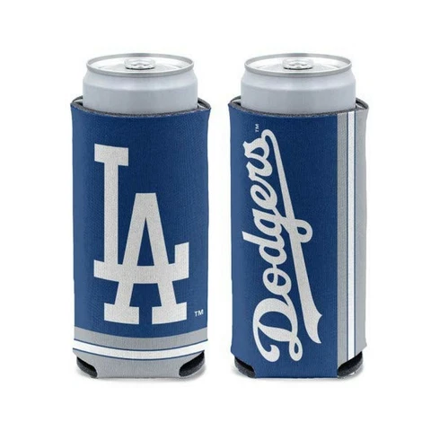 WinCraft MLB Los Angeles Dodgers Slim Can Cooler, Team Colors, One Size Cover