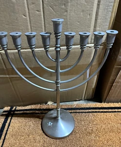 Threshold Metal Classic Hanukkah Menorah Jewish Candle Holder NEW! - Picture 1 of 2