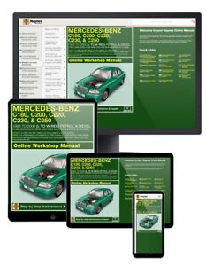 Mercedes-Benz C-Class Petrol & Diesel (1993-Aug 00) L-W Haynes Online Car Manual