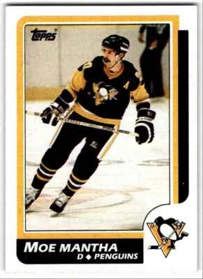 1986-87 Topps Moe Mantha Pittsburgh Penguins #45 - Image 1 of 2