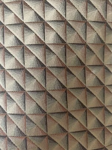 Goldene prismatische quadratische Krawatte, champagnerfarbene Prismenkrawatte - Bild 1 von 2