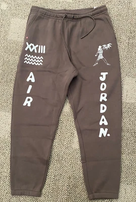 Pantalones deportivos Nike Air Jordan Umar Rashid estampados marrón DV7569 para hombre 3XL Foto 1 de 4