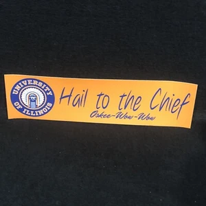 Chief Illiniwek Hail to the Chief Oskee-Wow-Wow Autoaufkleber  - Bild 1 von 3