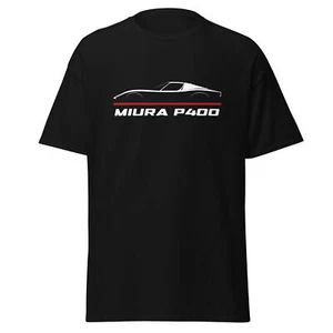 T-shirt premium per Lamborghini Miura P400 1966-1973 Appassionato regalo di compleanno - Foto 1 di 5