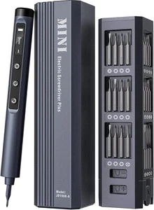 Mini Electric Screwdriver Cordless Set 3.7V 60-In 1 Rechargeable Precision LCD - Picture 1 of 7