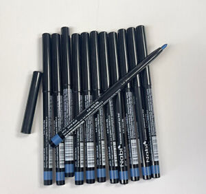12 PCS NABI AP14 SATIN BLUE Retractable Waterproof Eyeliners Pencils