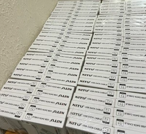 ⭐⭐⭐100X Lote al por mayor Cable USB Cargador Sincronización de datos 8 pines para iPhone 7 X 11 12 13 - Imagen 1 de 1