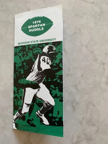 The Spartan (Michigan State University) Huddle, 1976 football ticket promotion Cover