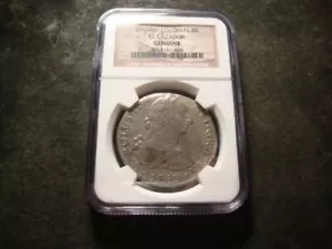 1783 High Grade Pillar El Cazador Shipwreck Eight 8 Reales Decent Coin 408 - Picture 1 of 3