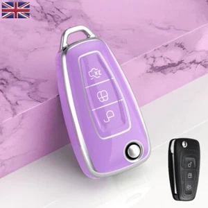 Car Remote Key Fob Cover Case For Ford Festa Galaxy Mondeo Transit Puma Kuga ST - Picture 1 of 6