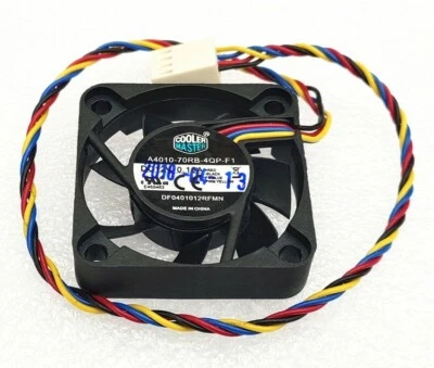 Cooler Master DF0401012RFMN 12V 0.16A 40*40*10MM 4CM 4wires Cooling Fan - Image 1 of 3